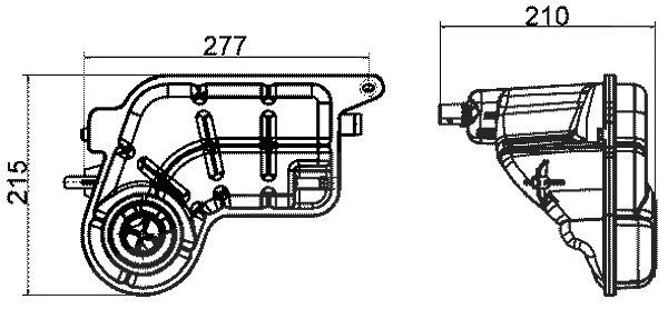 Mahle Ausgleichsbehälter, Kühlmittel [Hersteller-Nr. CRT20000S] für Audi