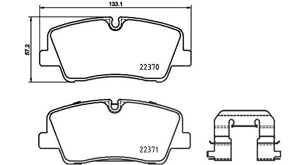 Magneti Marelli Bremsbelagsatz, Scheibenbremse [Hersteller-Nr. 363700430085] für Hyundai