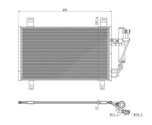 Nrf Kondensator, Klimaanlage [Hersteller-Nr. 350361] für Mazda