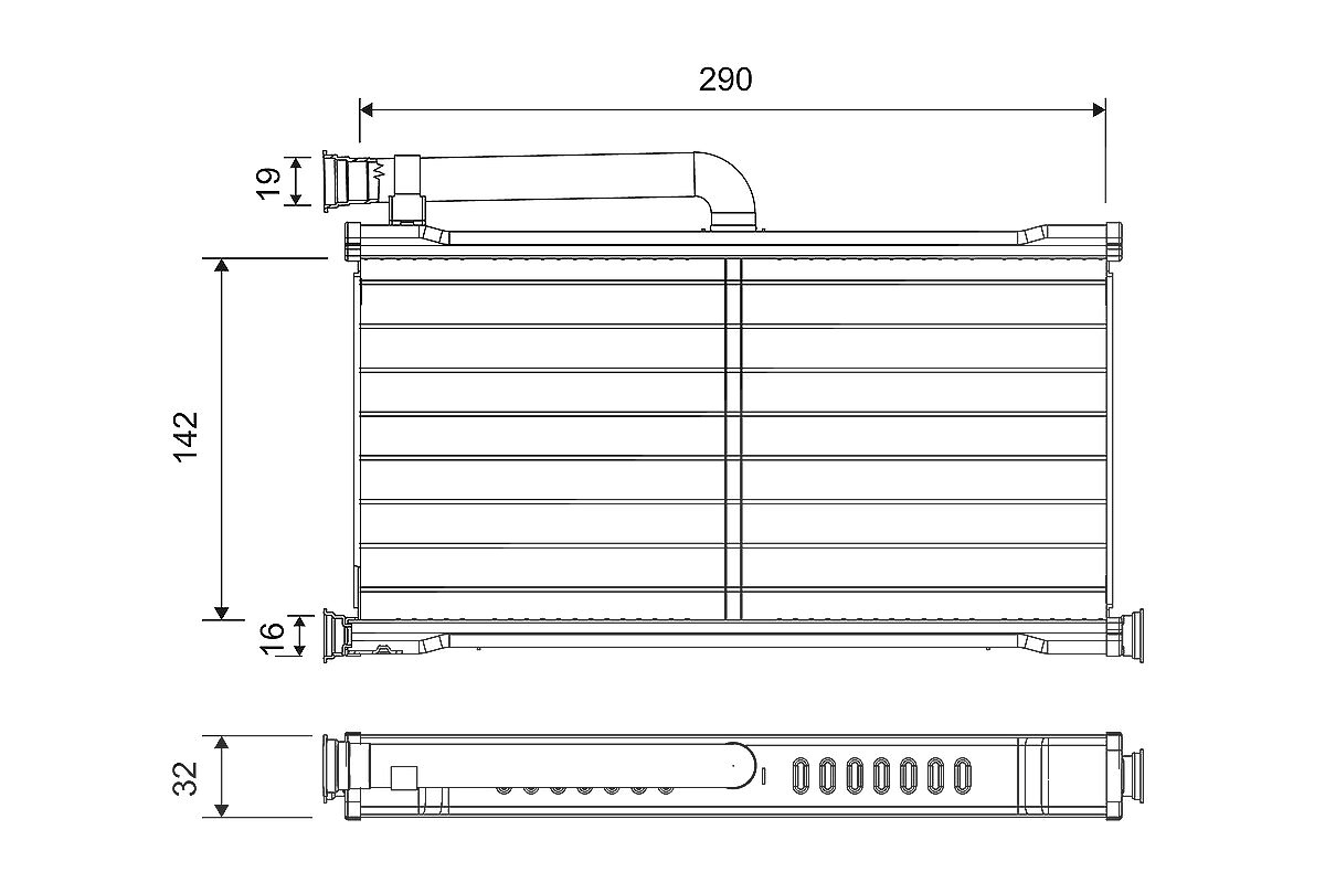 Valeo Wärmetauscher, Innenraumheizung [Hersteller-Nr. 811527] für Audi