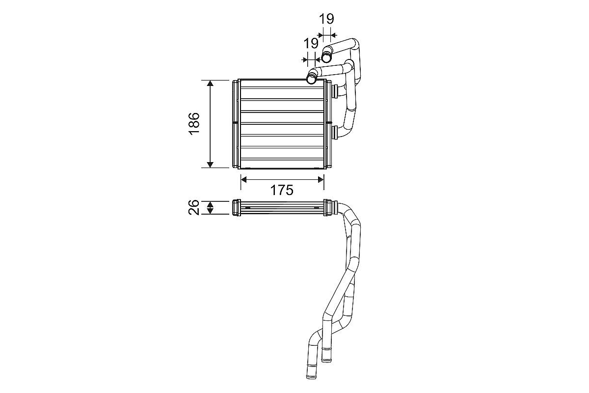 Valeo Wärmetauscher, Innenraumheizung [Hersteller-Nr. 811511] für Nissan