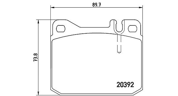 Magneti Marelli Bremsbelagsatz, Scheibenbremse [Hersteller-Nr. 363700485007] für VW