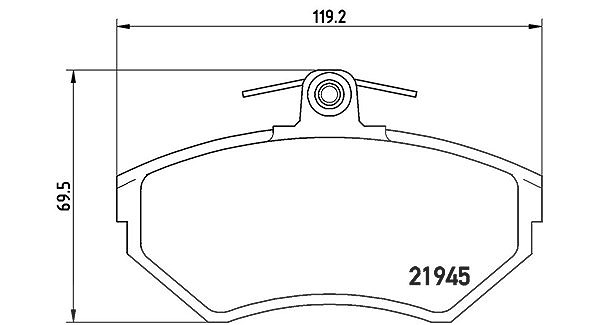 Magneti Marelli Bremsbelagsatz, Scheibenbremse [Hersteller-Nr. 363700485042] für VW, Audi