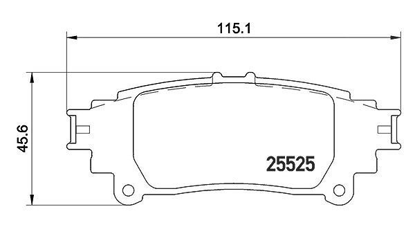 Magneti Marelli Bremsbelagsatz, Scheibenbremse [Hersteller-Nr. 363700483132] für Lexus