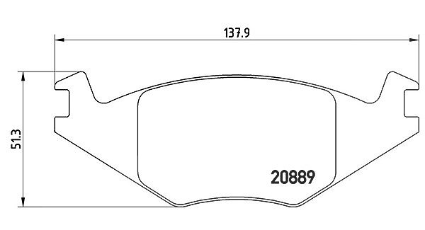 Magneti Marelli Bremsbelagsatz, Scheibenbremse [Hersteller-Nr. 363700485019] für VW, Seat