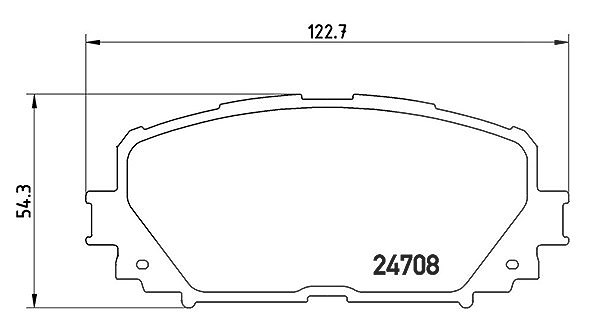 Magneti Marelli Bremsbelagsatz, Scheibenbremse [Hersteller-Nr. 363700483101] für Toyota, Daihatsu