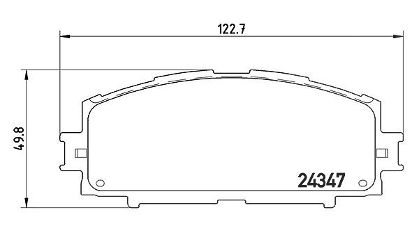 Magneti Marelli Bremsbelagsatz, Scheibenbremse [Hersteller-Nr. 363700483086] für Toyota, Daihatsu