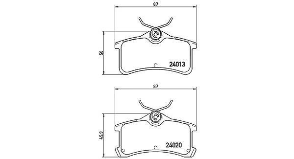 Magneti Marelli Bremsbelagsatz, Scheibenbremse [Hersteller-Nr. 363700483084] für Toyota
