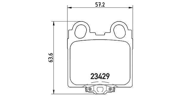 Magneti Marelli Bremsbelagsatz, Scheibenbremse [Hersteller-Nr. 363700483045] für Toyota, Lexus