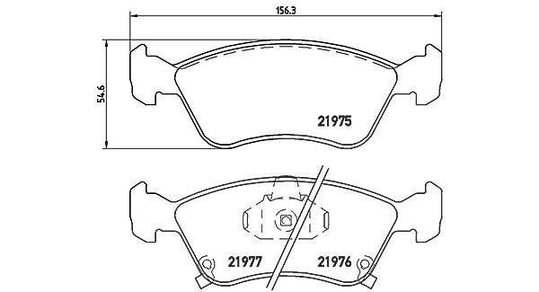Magneti Marelli Bremsbelagsatz, Scheibenbremse [Hersteller-Nr. 363700483041] für Toyota