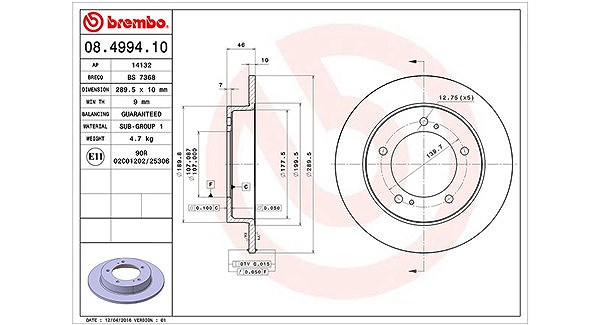 Magneti Marelli Bremsscheibe [Hersteller-Nr. 360406045700] für Suzuki