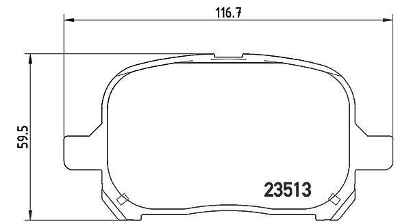 Magneti Marelli Bremsbelagsatz, Scheibenbremse [Hersteller-Nr. 363700483040] für Toyota, Lexus