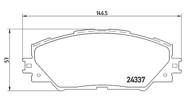 Magneti Marelli Bremsbelagsatz, Scheibenbremse [Hersteller-Nr. 363700483071] für Toyota