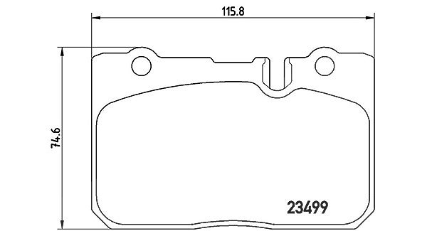 Magneti Marelli Bremsbelagsatz, Scheibenbremse [Hersteller-Nr. 363700483039] für Toyota, Lexus