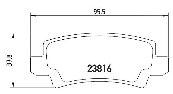 Magneti Marelli Bremsbelagsatz, Scheibenbremse [Hersteller-Nr. 363700483065] für Toyota