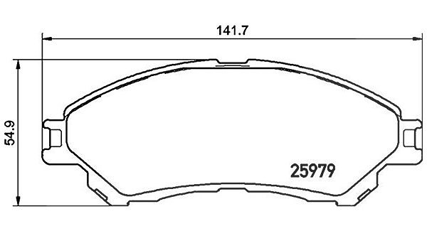 Magneti Marelli Bremsbeläge vorne (Satz) [Hersteller-Nr. 363700479032] für Suzuki