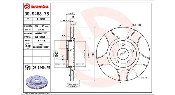 Magneti Marelli Bremsscheibe [Hersteller-Nr. 360406026405] für Ford, Volvo