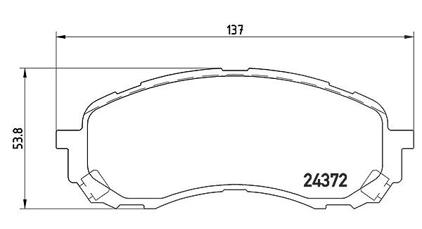 Magneti Marelli Bremsbelagsatz, Scheibenbremse [Hersteller-Nr. 363700478015] für Subaru