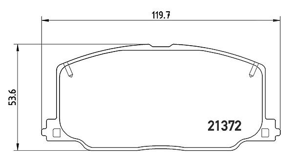 Magneti Marelli Bremsbelagsatz, Scheibenbremse [Hersteller-Nr. 363700483016] für Toyota, Lexus