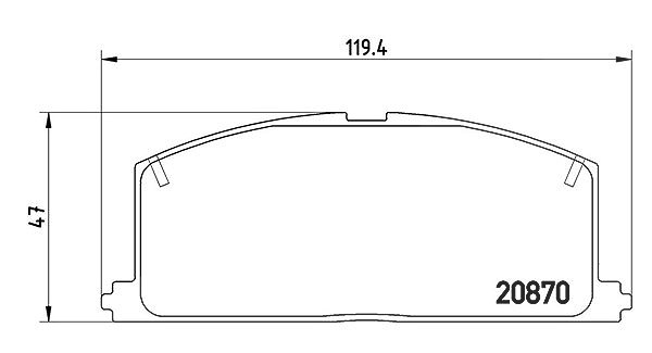 Magneti Marelli Bremsbelagsatz, Scheibenbremse [Hersteller-Nr. 363700483011] für Toyota