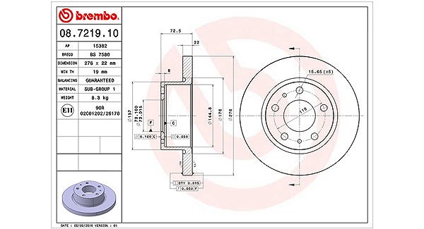 Magneti Marelli Bremsscheibe [Hersteller-Nr. 360406023200] für Iveco