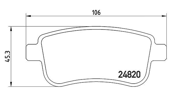Magneti Marelli Bremsbeläge hinten (Satz) [Hersteller-Nr. 363700468054] für Renault
