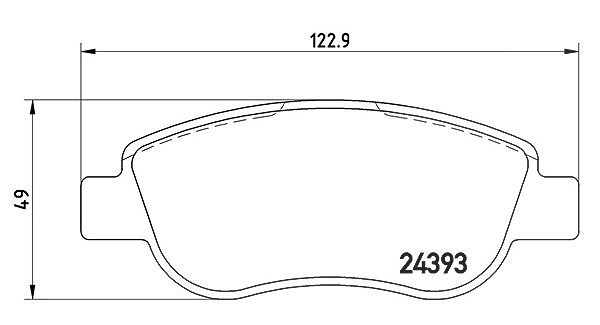 Magneti Marelli Bremsbelagsatz, Scheibenbremse [Hersteller-Nr. 363700468049] für Fiat, Renault