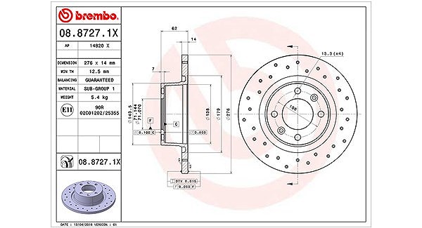Magneti Marelli Bremsscheibe [Hersteller-Nr. 360406018802] für Citroën