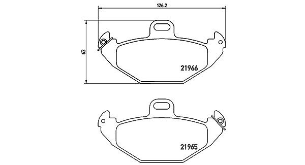 Magneti Marelli Bremsbelagsatz, Scheibenbremse [Hersteller-Nr. 363700468021] für Renault