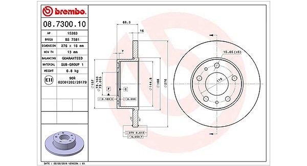 Magneti Marelli Bremsscheibe [Hersteller-Nr. 360406023300] für Iveco