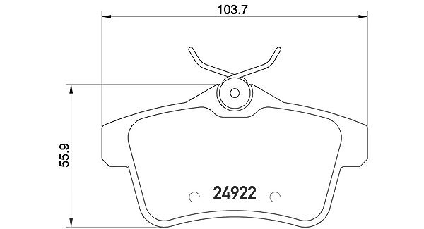 Magneti Marelli Bremsbelagsatz, Scheibenbremse [Hersteller-Nr. 363700461114] für Citroën, Peugeot, Ds, Ds (capsa)