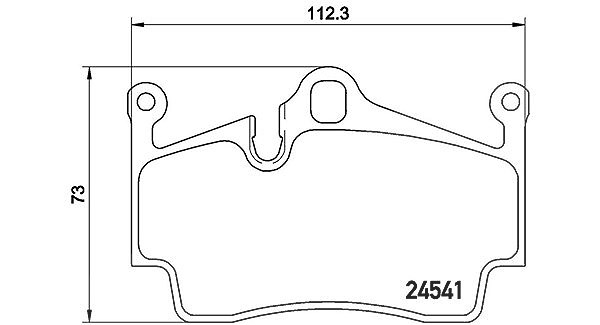 Magneti Marelli Bremsbelagsatz, Scheibenbremse [Hersteller-Nr. 363700465028] für Porsche