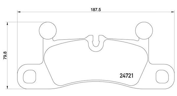 Magneti Marelli Bremsbelagsatz, Scheibenbremse [Hersteller-Nr. 363700465027] für VW, Porsche