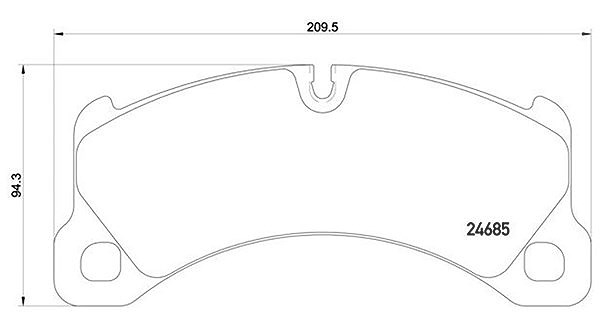 Magneti Marelli Bremsbelagsatz, Scheibenbremse [Hersteller-Nr. 363700465026] für Porsche