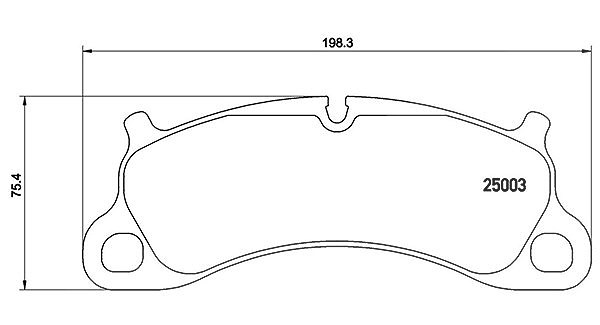 Magneti Marelli Bremsbelagsatz, Scheibenbremse [Hersteller-Nr. 363700465025] für Porsche