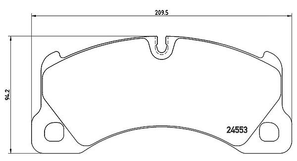 Magneti Marelli Bremsbelagsatz, Scheibenbremse [Hersteller-Nr. 363700465017] für VW, Porsche