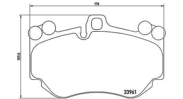 Magneti Marelli Bremsbelagsatz, Scheibenbremse [Hersteller-Nr. 363700465016] für Porsche