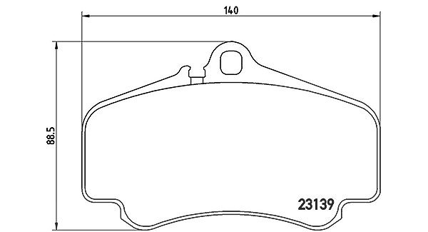 Magneti Marelli Bremsbelagsatz, Scheibenbremse [Hersteller-Nr. 363700465011] für Porsche