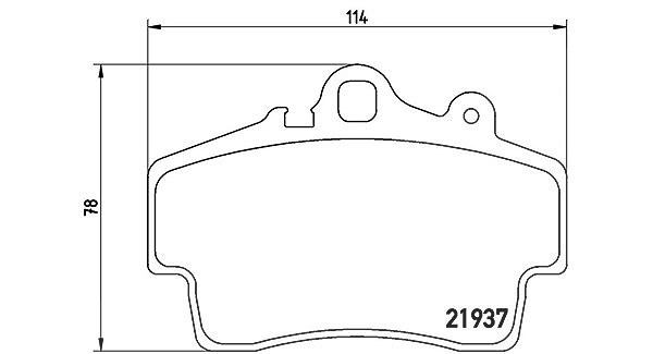 Magneti Marelli Bremsbelagsatz, Scheibenbremse [Hersteller-Nr. 363700465007] für Porsche
