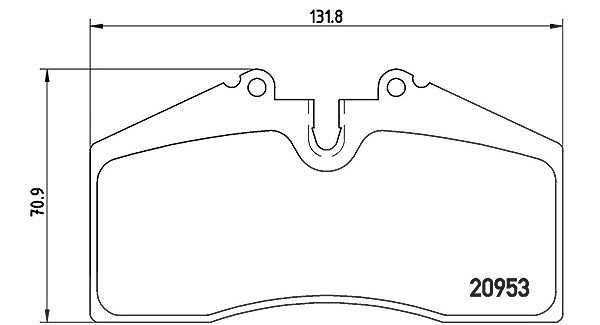 Magneti Marelli Bremsbelagsatz, Scheibenbremse [Hersteller-Nr. 363700465005] für Porsche