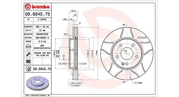 Magneti Marelli Bremsscheibe [Hersteller-Nr. 360406006305] für Mercedes-Benz