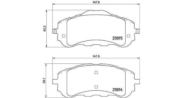 Magneti Marelli Bremsbelagsatz, Scheibenbremse [Hersteller-Nr. 363700461120] für Peugeot