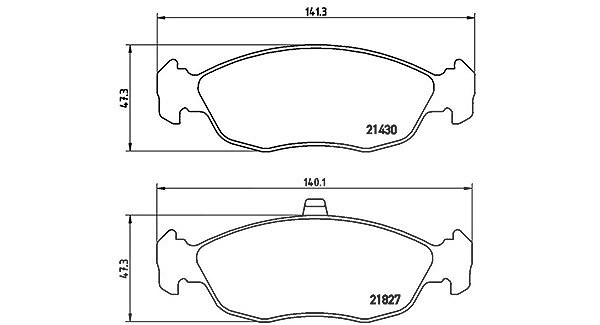 Magneti Marelli Bremsbelagsatz, Scheibenbremse [Hersteller-Nr. 363700461051] für Citroën, Peugeot