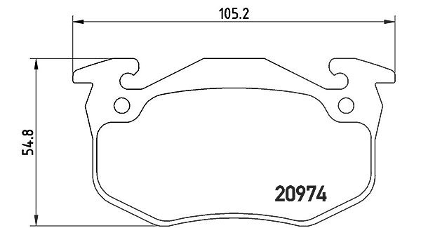 Magneti Marelli Bremsbelagsatz, Scheibenbremse [Hersteller-Nr. 363700461032] für Citroën, Peugeot, Renault