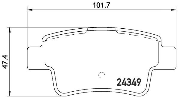 Magneti Marelli Bremsbelagsatz, Scheibenbremse [Hersteller-Nr. 363700459057] für Opel, Vauxhall