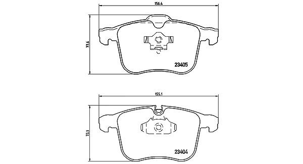 Magneti Marelli Bremsbelagsatz, Scheibenbremse [Hersteller-Nr. 363700459046] für Cadillac, Saab, Vauxhall, Opel