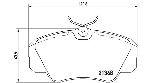 Magneti Marelli Bremsbelagsatz, Scheibenbremse [Hersteller-Nr. 363700459016] für Opel, Vauxhall
