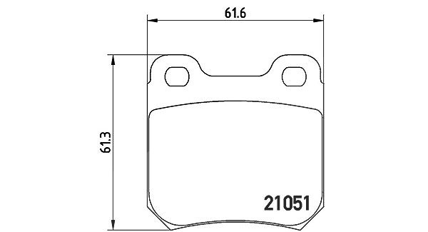 Magneti Marelli Bremsbelagsatz, Scheibenbremse [Hersteller-Nr. 363700459010] für Chevrolet, Vauxhall, Opel