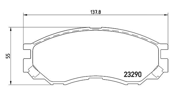 Magneti Marelli Bremsbelagsatz, Scheibenbremse [Hersteller-Nr. 363700454020] für Mitsubishi
