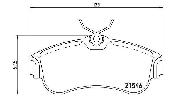Magneti Marelli Bremsbelagsatz, Scheibenbremse [Hersteller-Nr. 363700456022] für Nissan